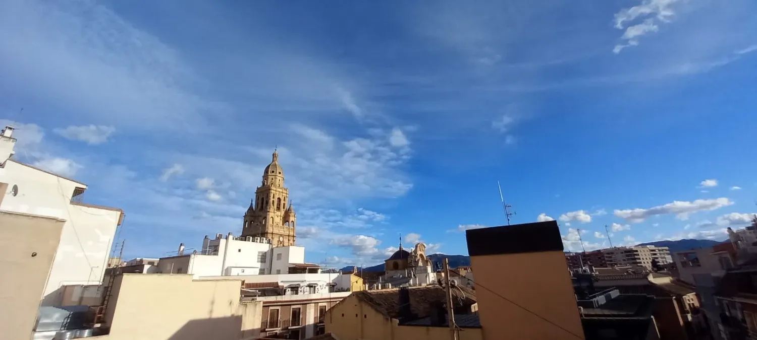 Vista exterior de Àtic en venda en  Murcia Capital amb Aire condicionat, Calefacció i Terrassa
