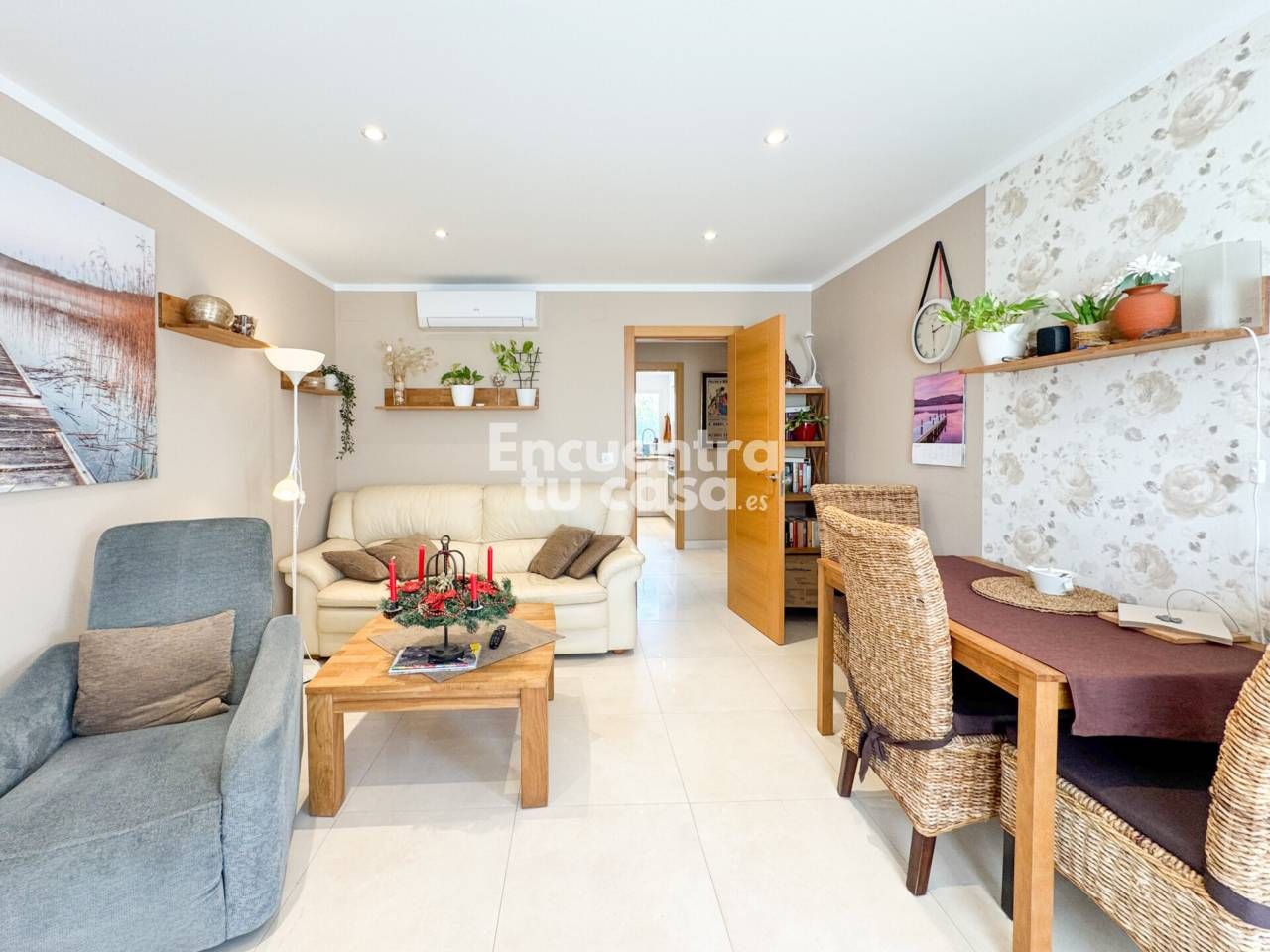 Living room of Flat for sale in Finestrat  with Air Conditioner, Terrace and Furnished