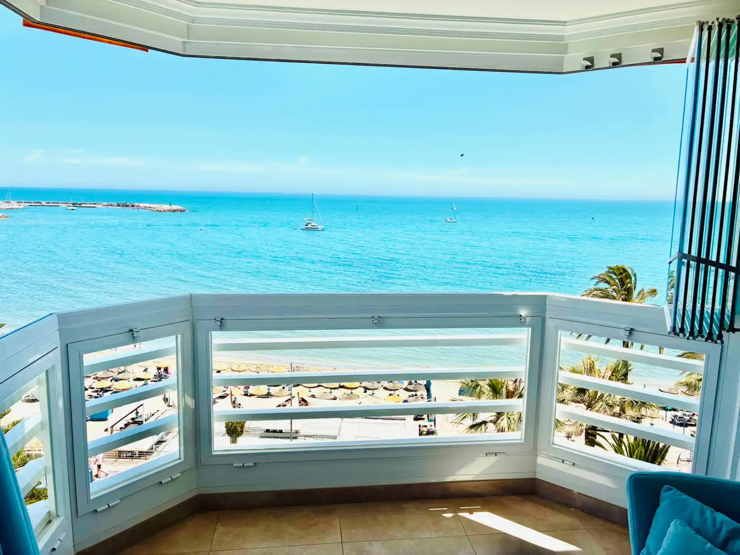 Balcony of Flat for rent in Benalmádena  with Air Conditioner, Terrace and Furnished