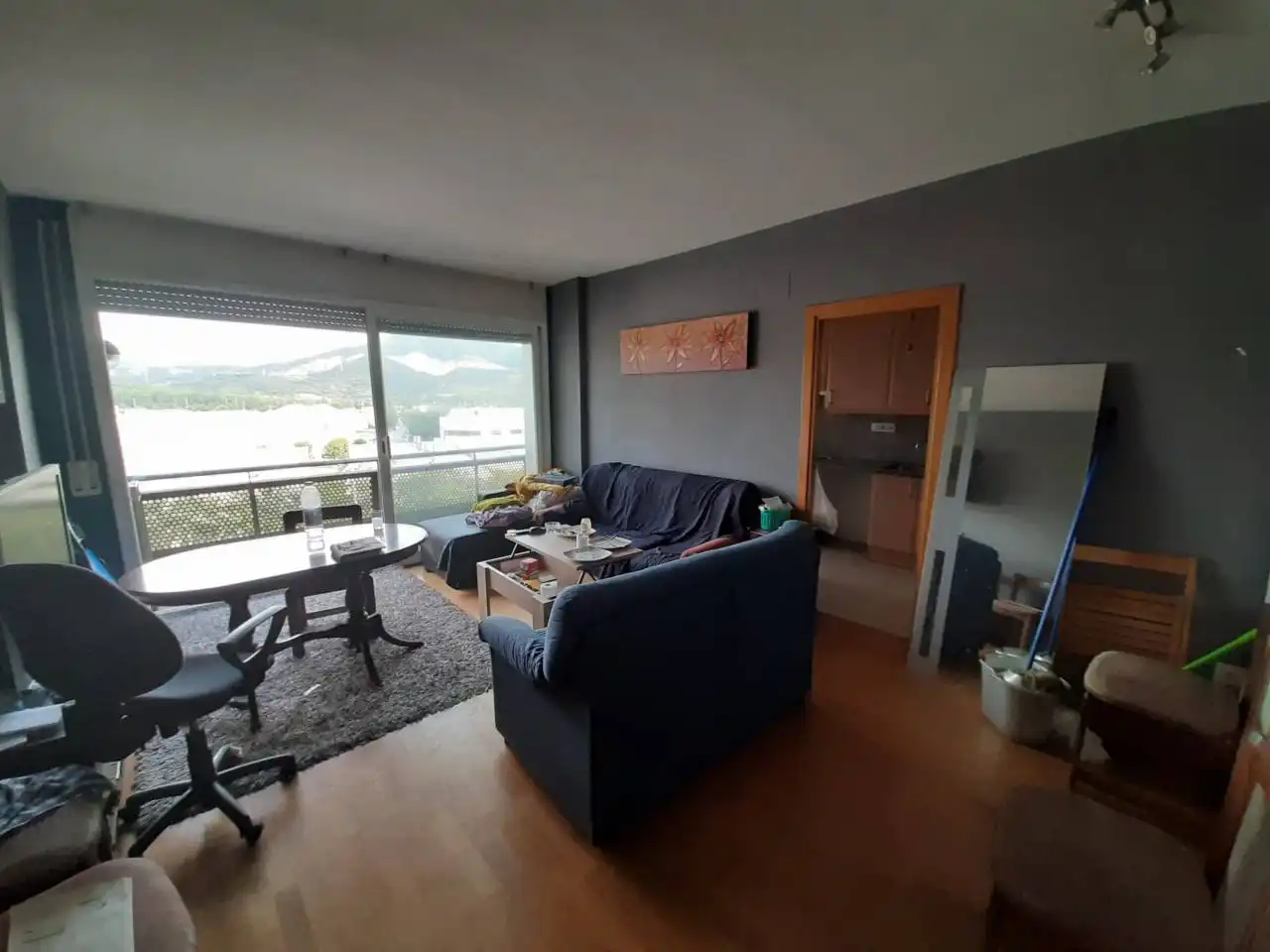 Sala d'estar de Pis en venda en La Llagosta amb Calefacció, Parquet i Moblat