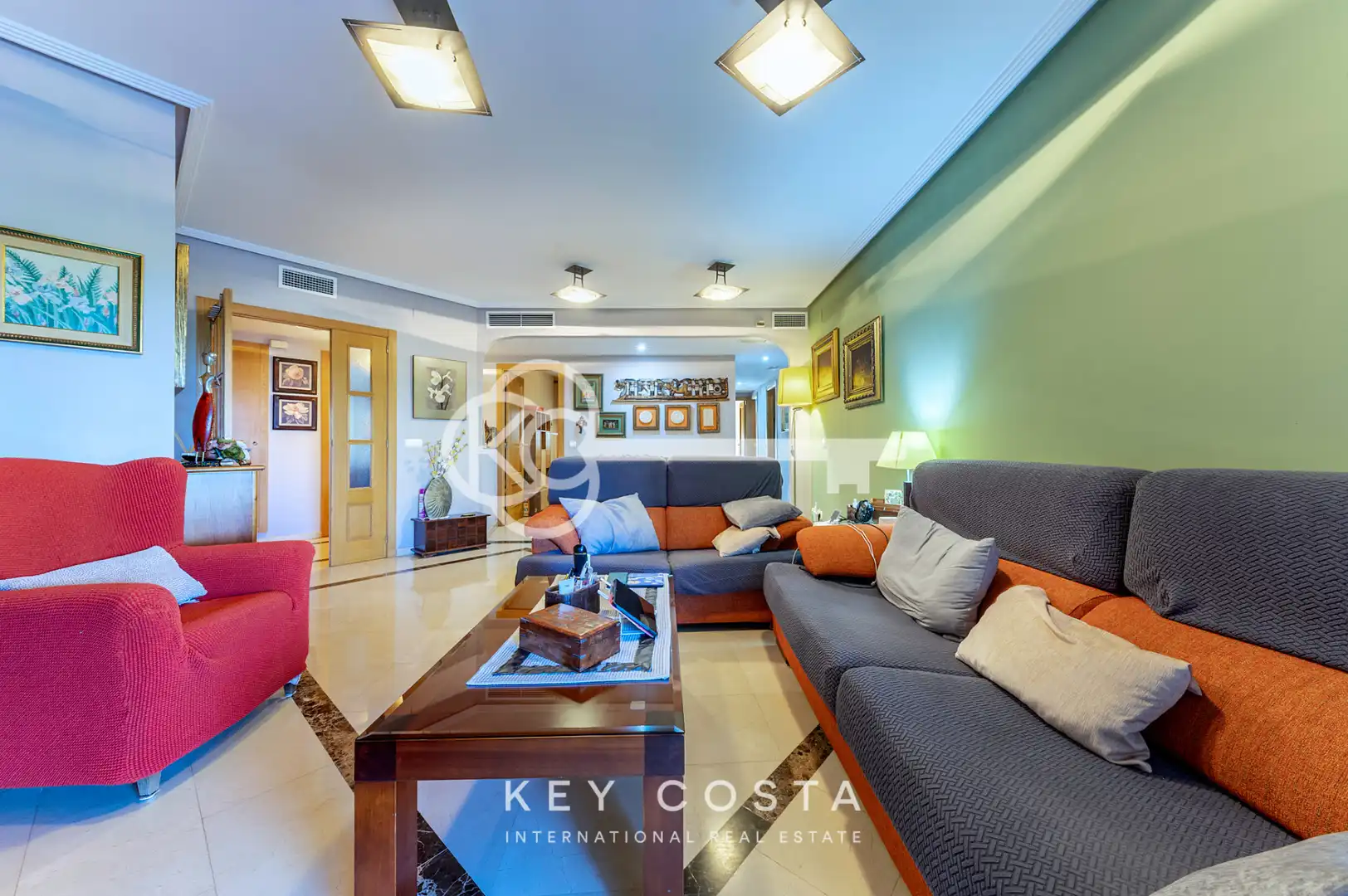 Living room of Flat for sale in Alicante / Alacant  with Air Conditioner, Heating and Private garden