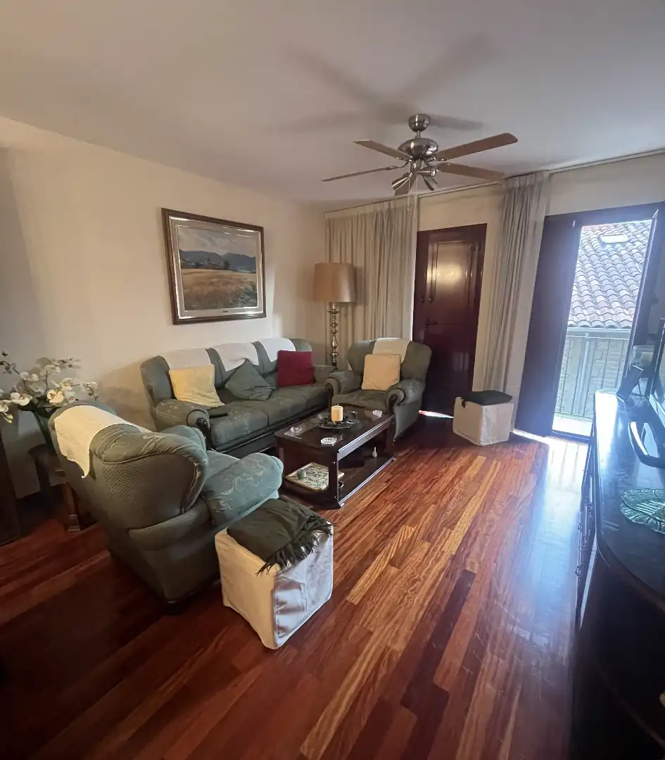 Living room of Flat for sale in Camprodon  with Heating, Parquet flooring and Furnished