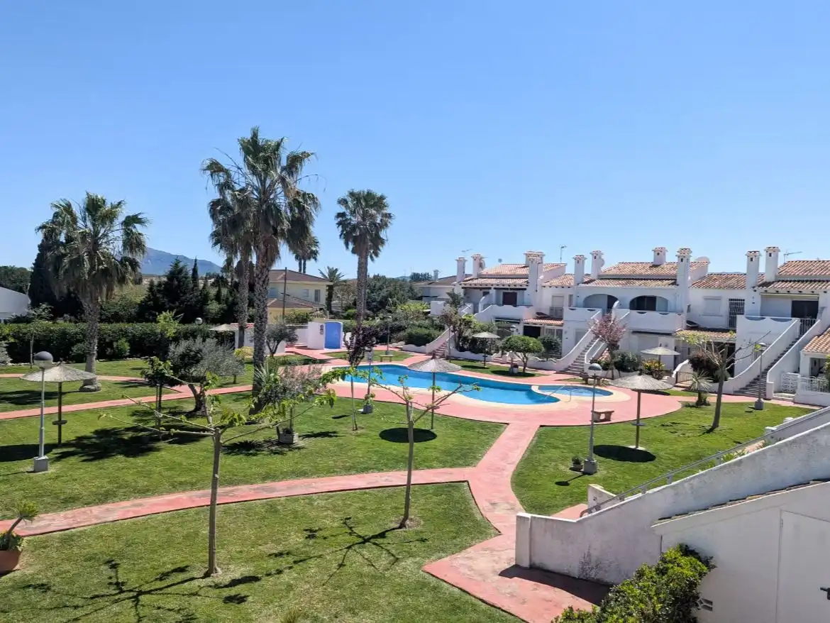 Garden of Flat for rent in Dénia  with Air Conditioner, Heating and Furnished