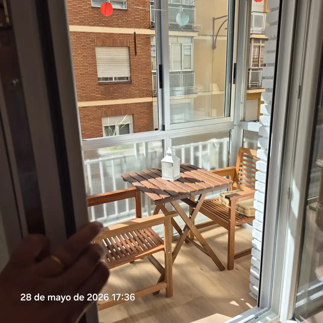 Terrasse von Wohnung zum Verkauf in León Capital  mit Heizung, Parkett und Terrasse