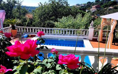 Piscina de Casa o xalet en venda en Riudarenes amb Terrassa i Piscina