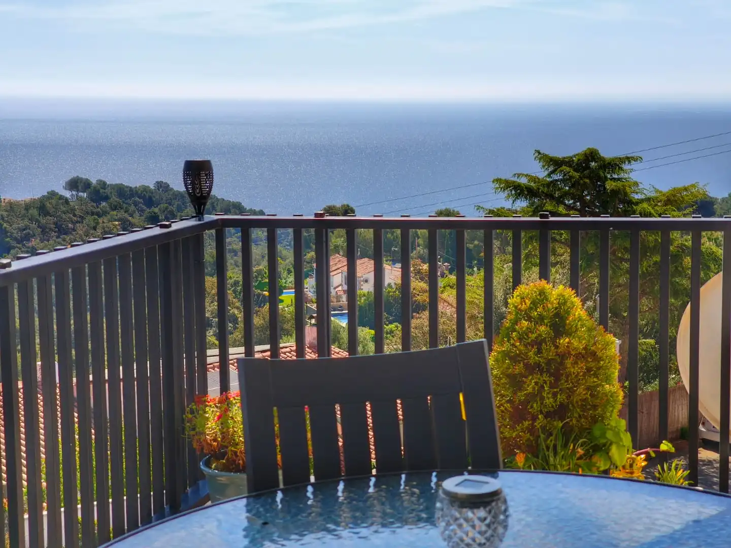 Terrasse von Wohnung zum Verkauf in Lloret de Mar mit Heizung, Privatgarten und Terrasse