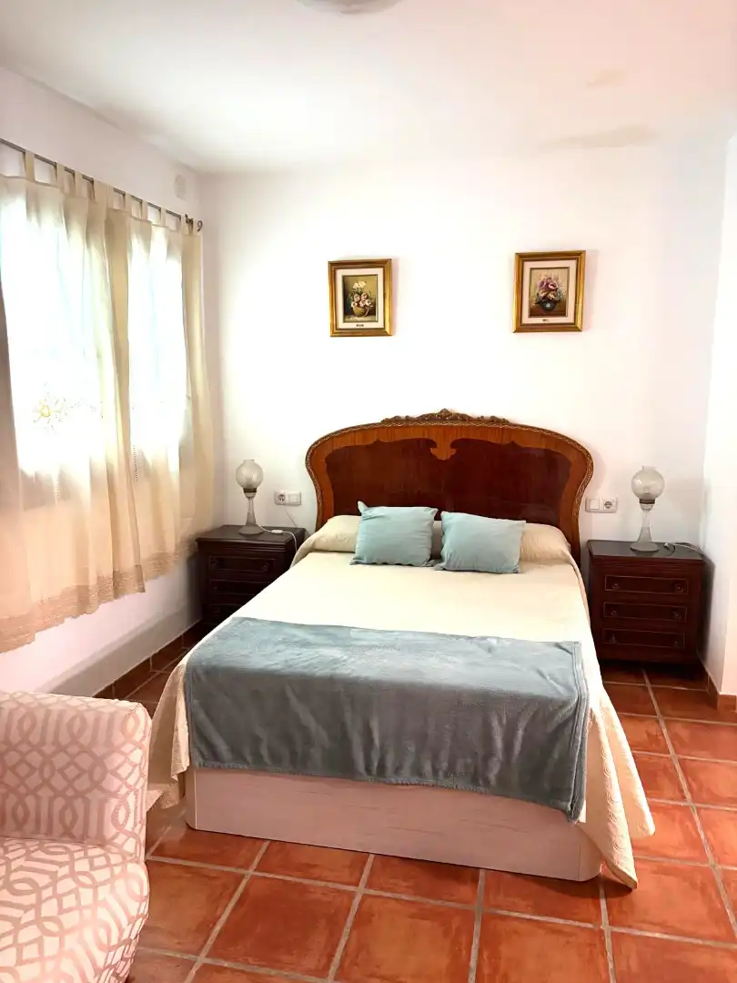 Dormitori de Apartament de lloguer en Málaga amb Aire condicionat, Moblat i Internet