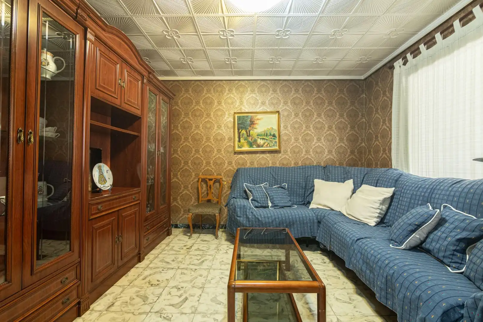 Sala d'estar de Pis en venda en Elche / Elx amb Balcó