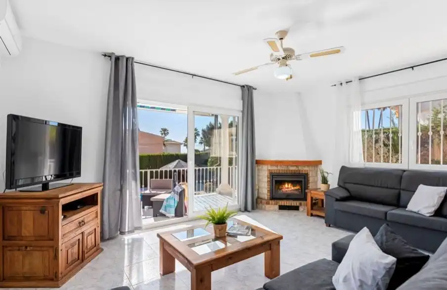 Sala de estar de Casa o chalet de alquiler en Calpe / Calp con Aire acondicionado, Calefacción y Terraza