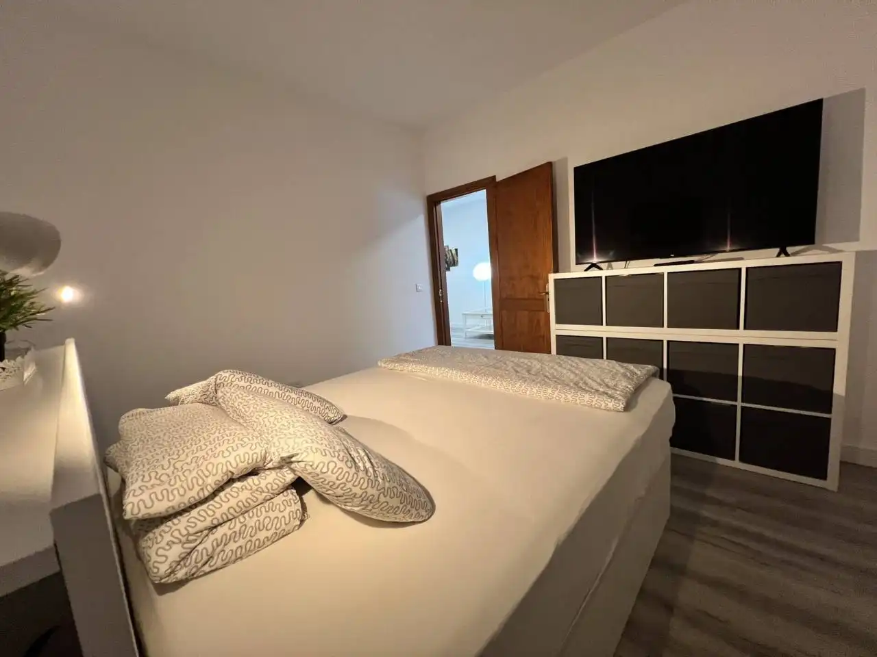 Bedroom of Flat for sale in Arona  with Parquet flooring and Furnished