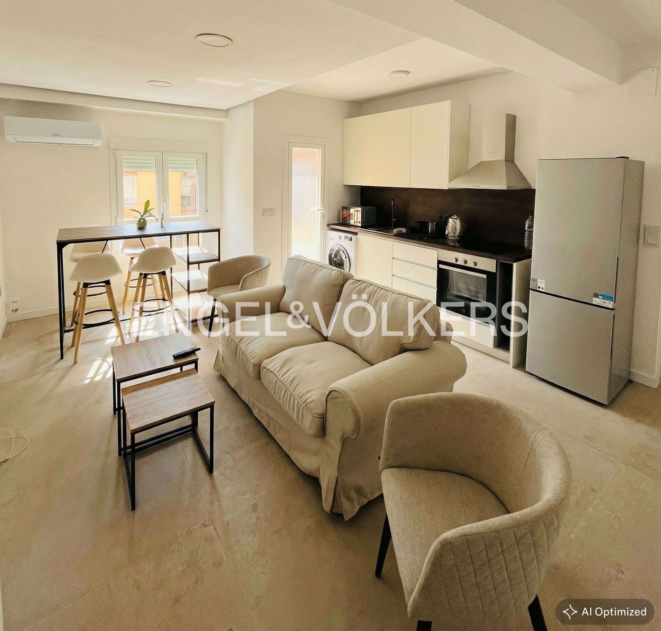 Living room of Flat to rent in  Valencia Capital  with Air Conditioner, Heating and Terrace