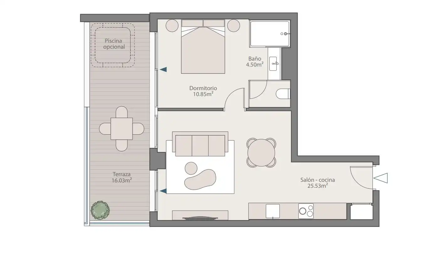 Apartamento en venta en Los Pacos