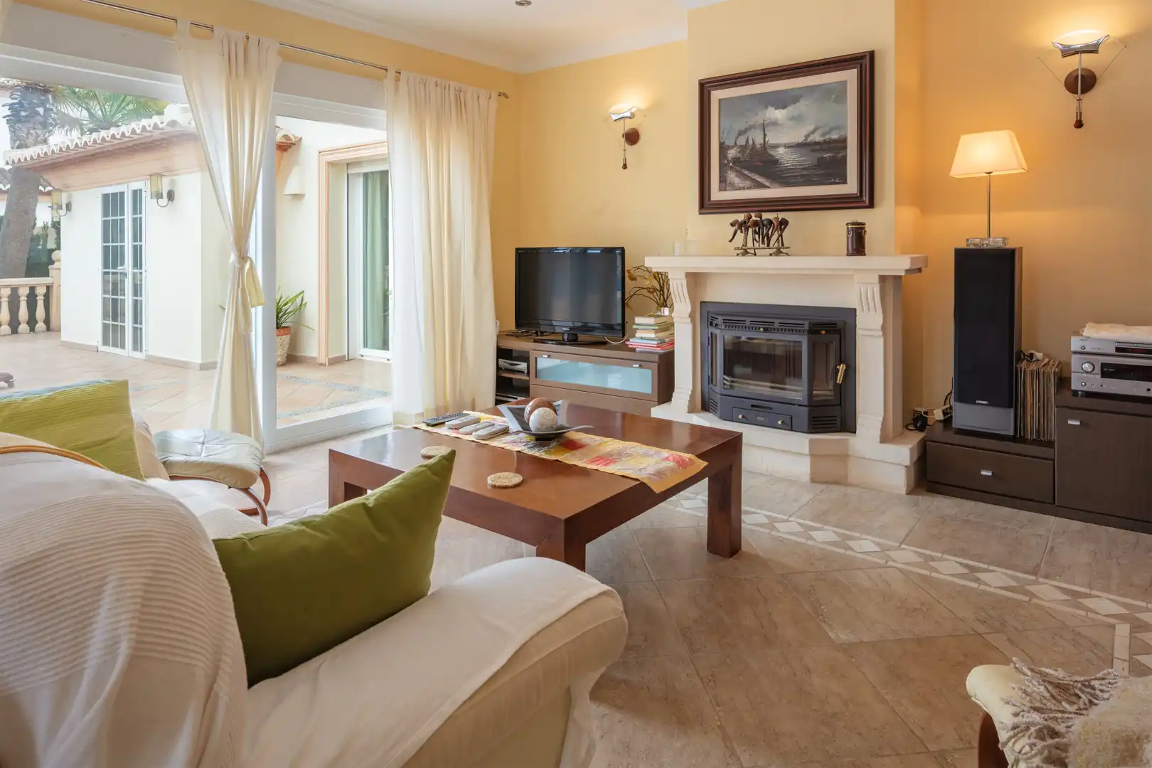 Living room of Houses for sale in Jávea / Xàbia  with Air Conditioner, Private garden and Terrace