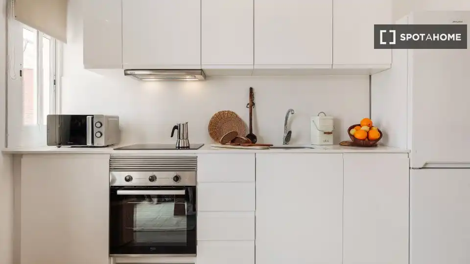 Kitchen of Flat for rent in Barcelona  with Air Conditioner, Heating and Furnished