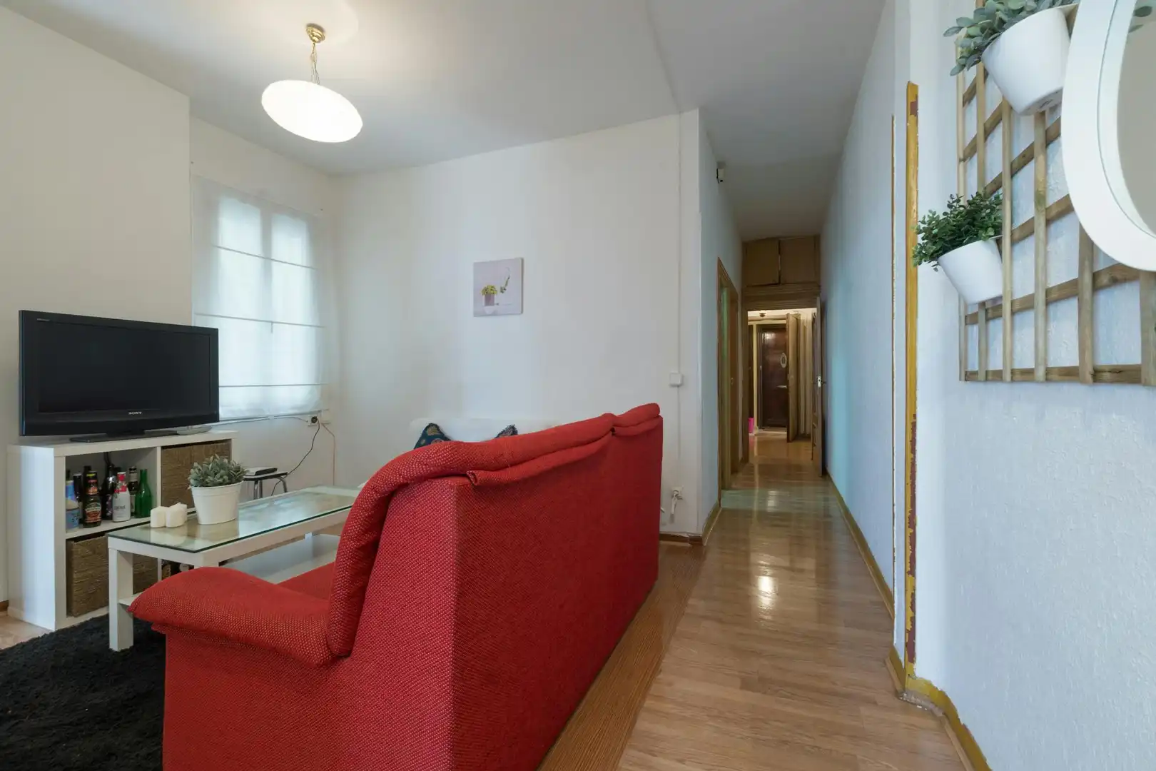 Sala de estar de Piso de alquiler en Madrid con Calefacción, Amueblado y Lavadora