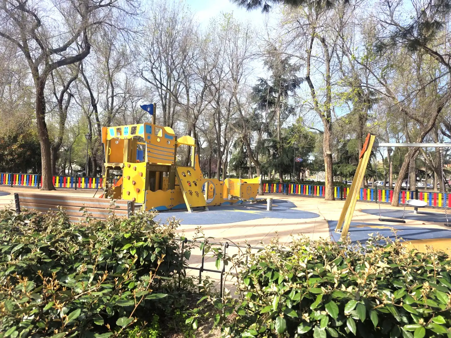 Garden of Flat for sale in Madrid  with Air Conditioner, Heating and Parquet flooring