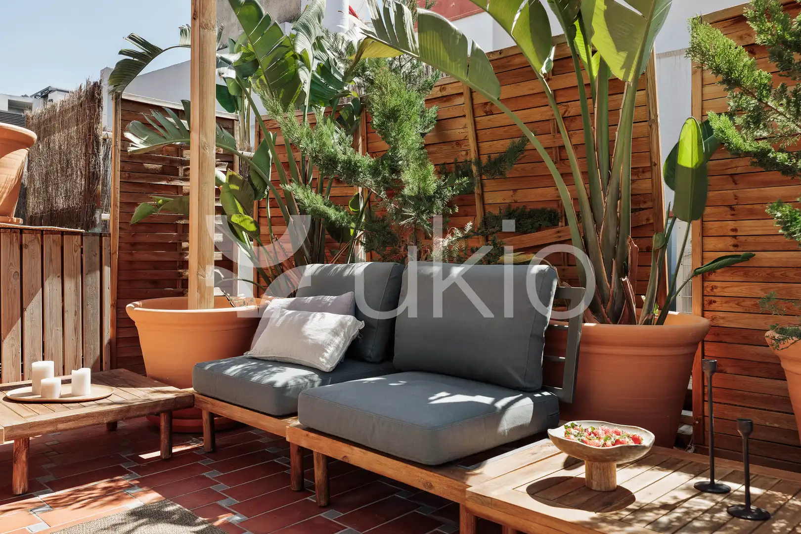 Terrassa de Apartament de lloguer en Barcelona amb Aire condicionat, Calefacció i Moblat