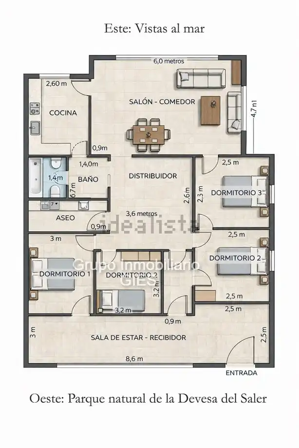 Apartamento en venta en Valencia con Aire acondicionado, Calefacción y Horno