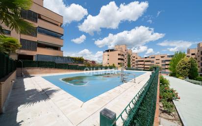 Swimming pool of Flat for sale in San Sebastián de los Reyes  with Air Conditioner, Heating and Parquet flooring