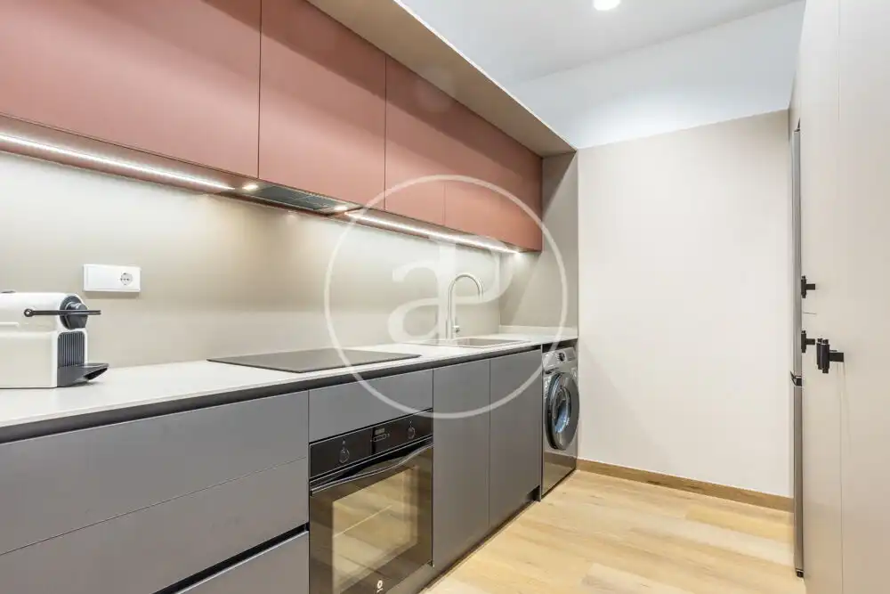 Küche von Wohnung zur Miete in Valencia mit Klimaanlage, Heizung und Terrasse