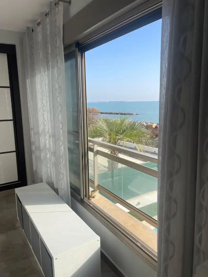 Terraza de Casa o chalet de alquiler con opción a compra en Burriana / Borriana con Aire acondicionado, Jardín privado y Piscina