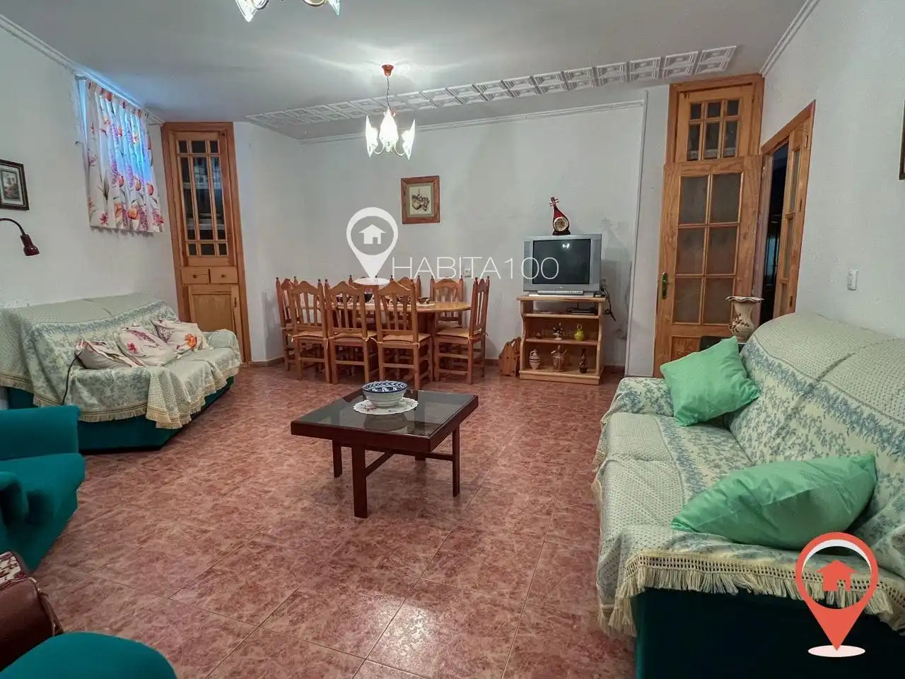 Living room of Houses for sale in Portilla  with Heating and Furnished