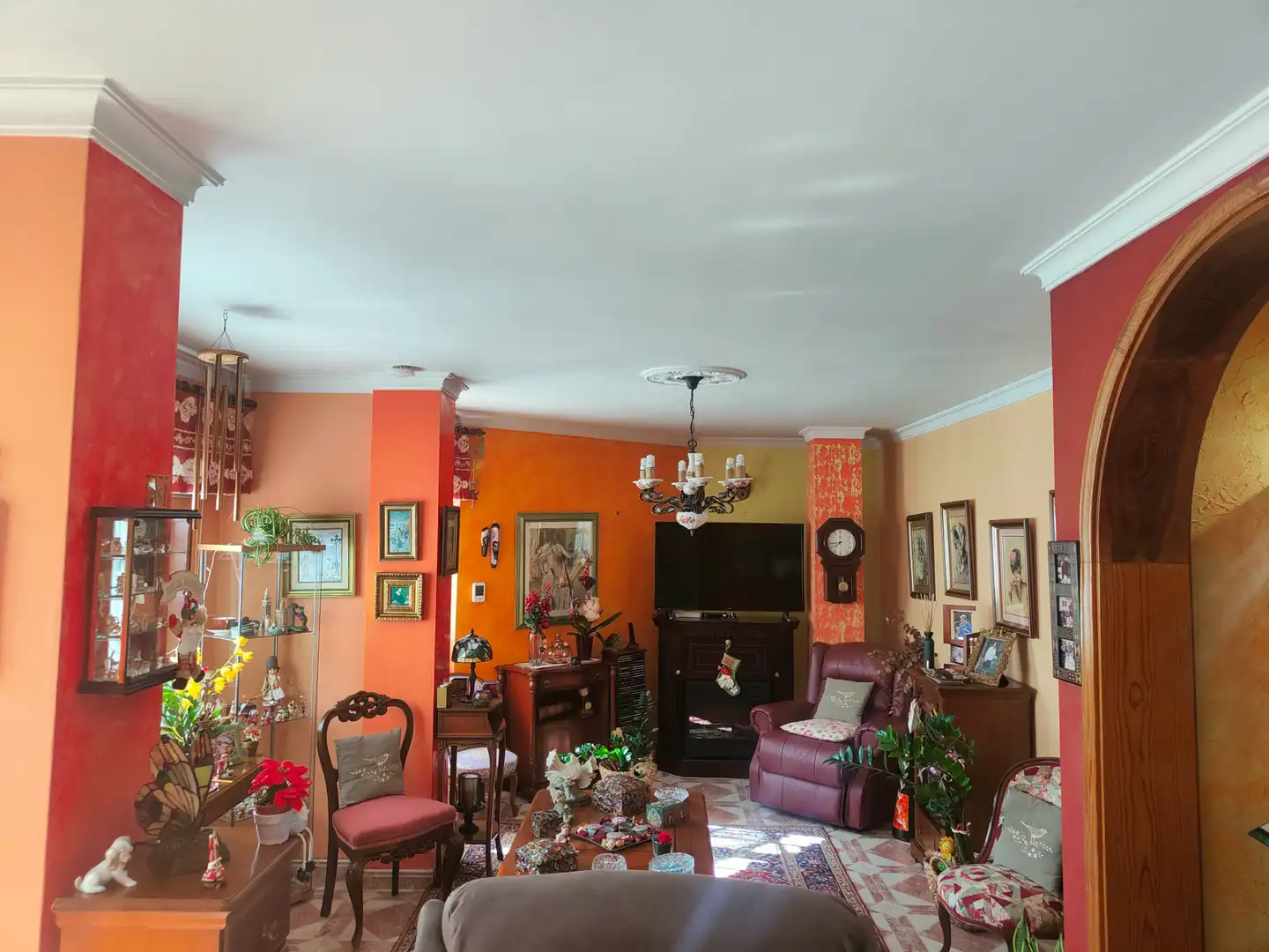 Sala de estar de Piso en venta en Vega de San Mateo con Terraza, Trastero y Amueblado