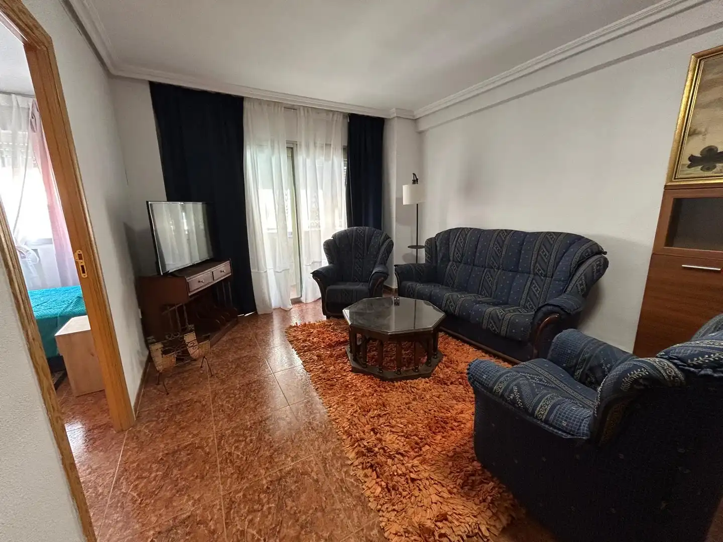 Sala de estar de Piso en venta en Ciudad Real con Calefacción, Terraza y Amueblado