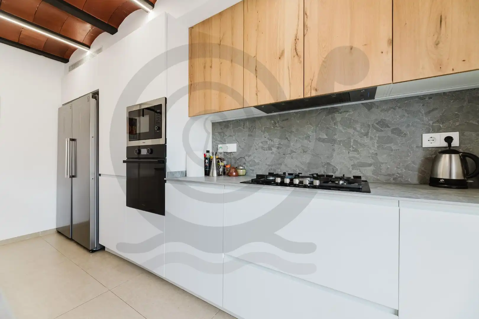 Küche von Haus oder Chalet zum Verkauf in Castellón de la Plana / Castelló de la Plana mit Klimaanlage, Heizung und Terrasse