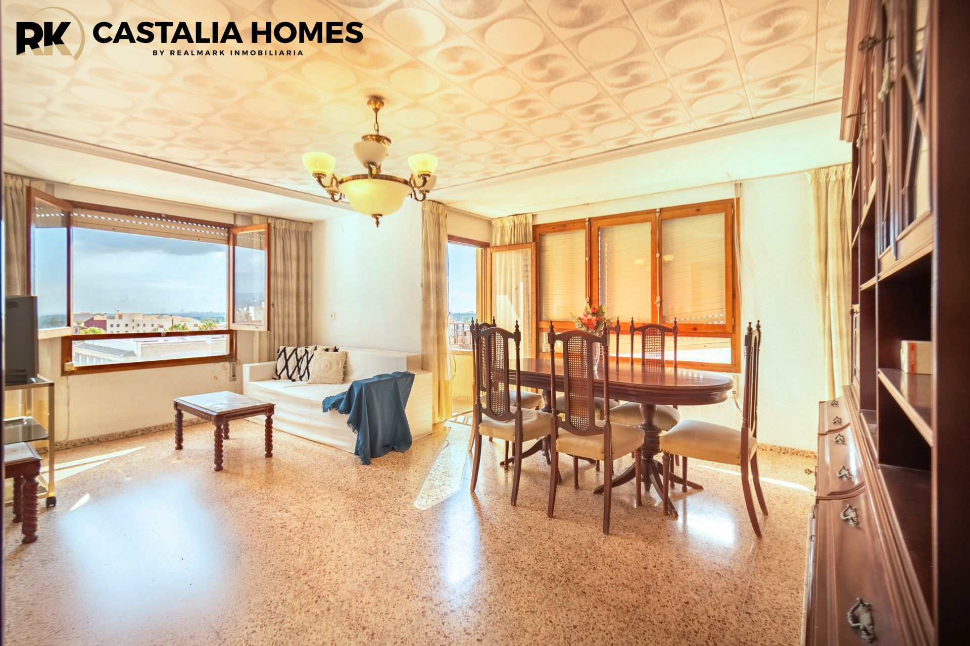 Sala de estar de Piso en venta en Almazora / Almassora con Balcón