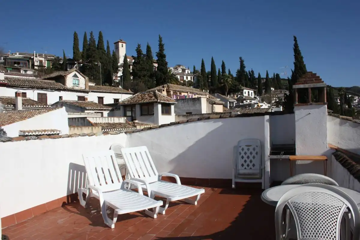 Terrace of Attic for rent in Granada  with Heating and Furnished
