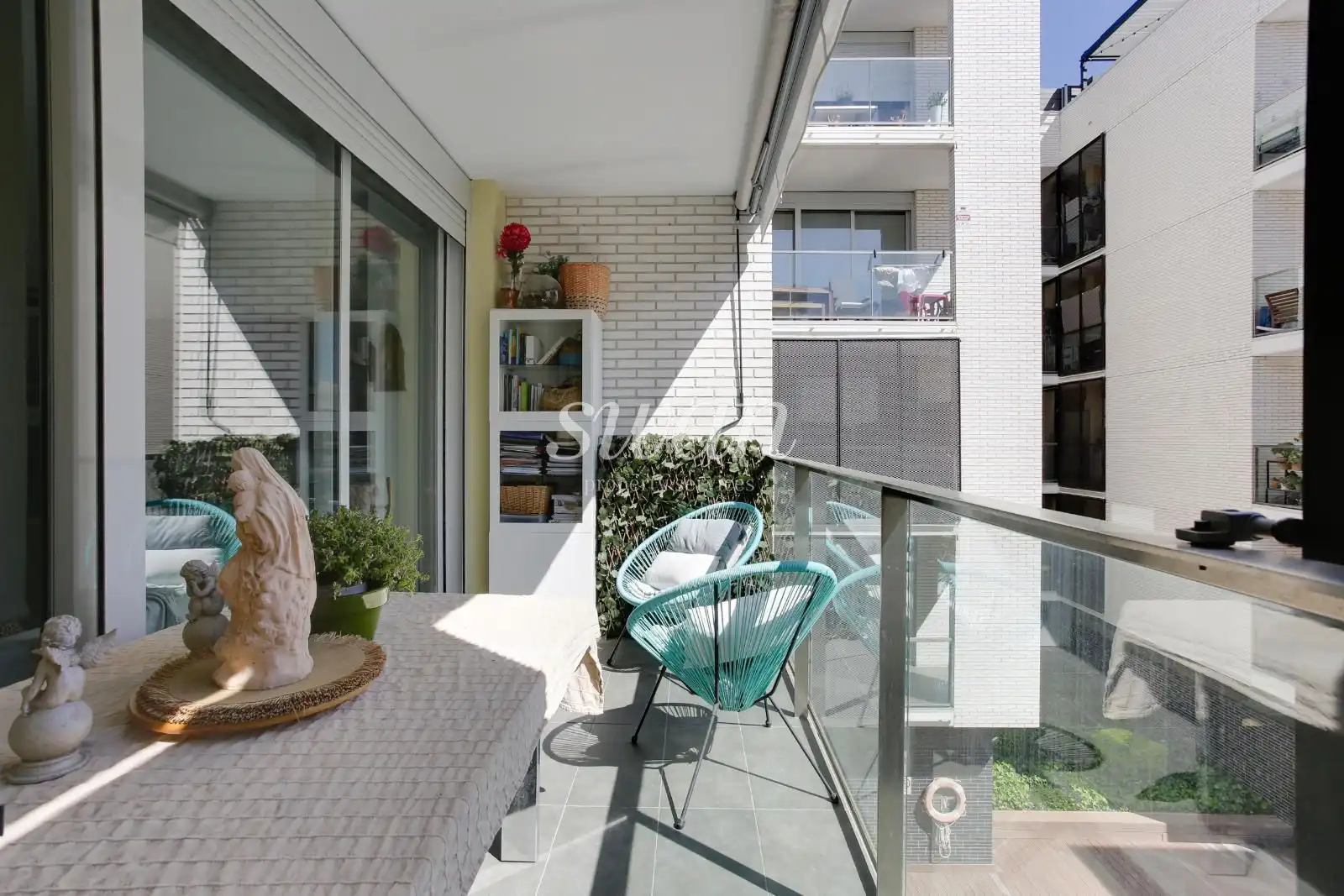 Balcony of Flat for sale in Sant Cugat del Vallès  with Air Conditioner, Heating and Terrace