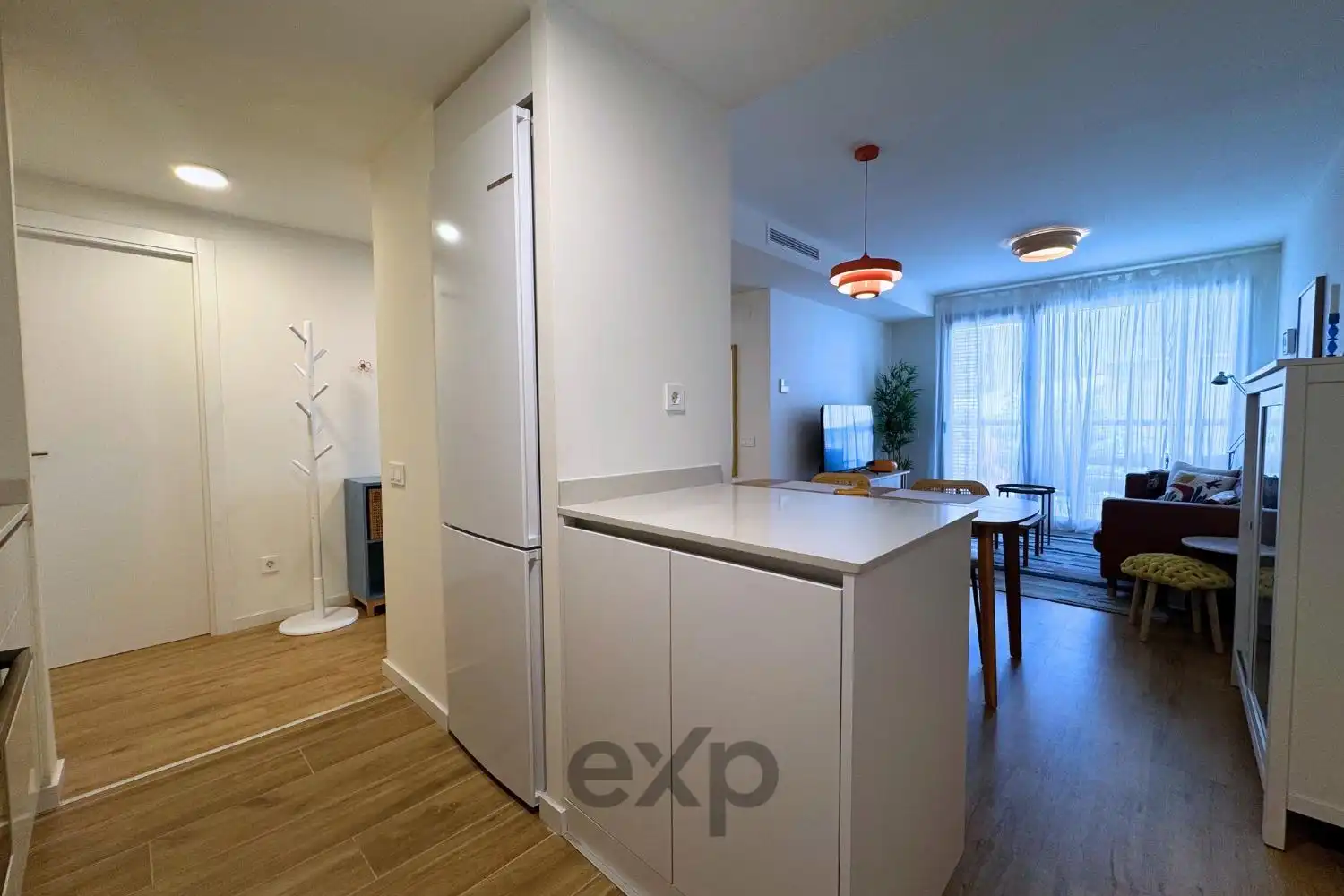 Cocina de Piso de alquiler en Valencia con Aire acondicionado, Calefacción y Terraza