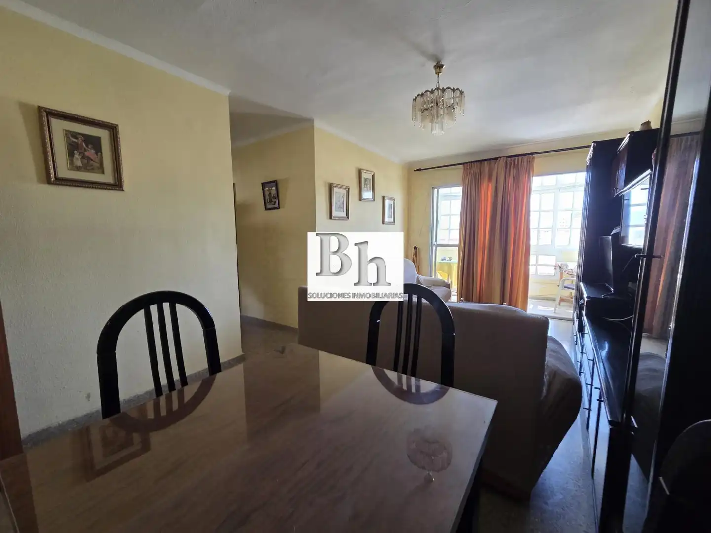 Comedor de Piso de alquiler en Málaga con Terraza y Amueblado