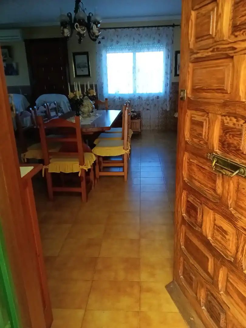 Comedor de Finca rústica en venta en Fuente Álamo de Murcia con Aire acondicionado, Jardín privado y Amueblado