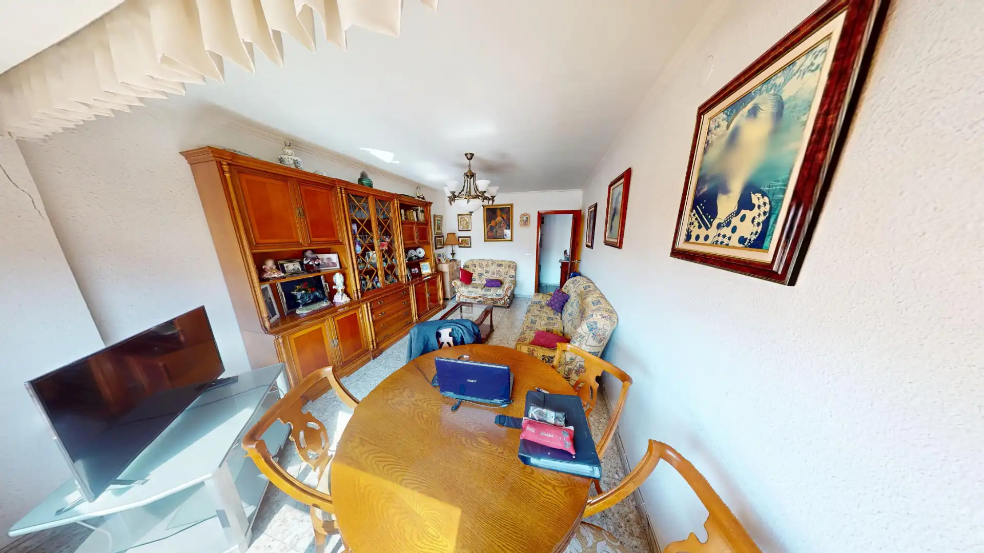 Wohnzimmer von Wohnung zum Verkauf in Alicante / Alacant mit Möbliert und Balkon