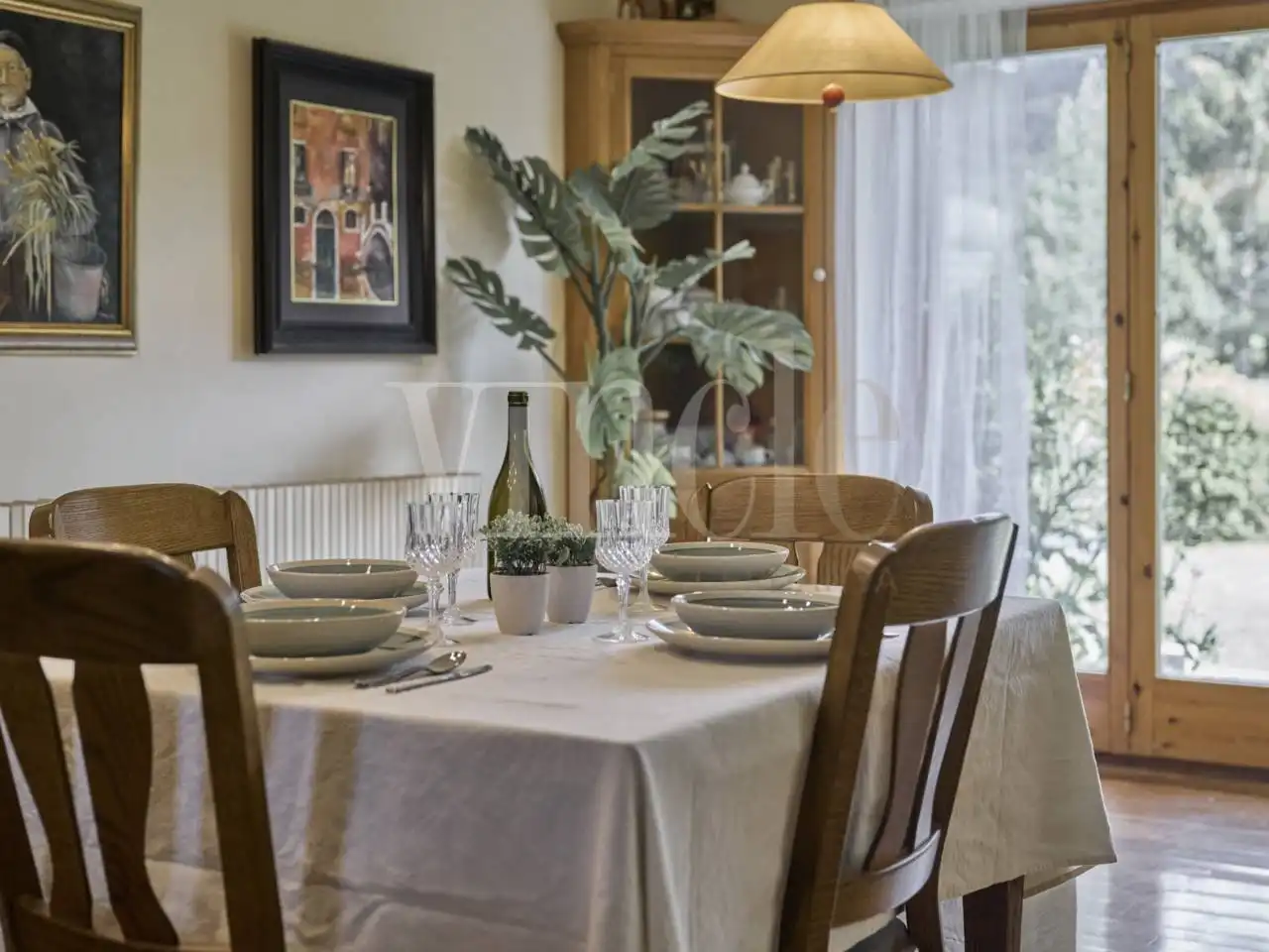 Dining room of Detached homes for sale in Puigcerdà  with Heating, Parquet flooring and Terrace