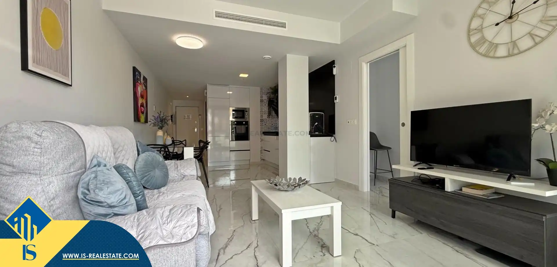 Living room of Flat for sale in Orihuela  with Terrace, Storage room and Furnished