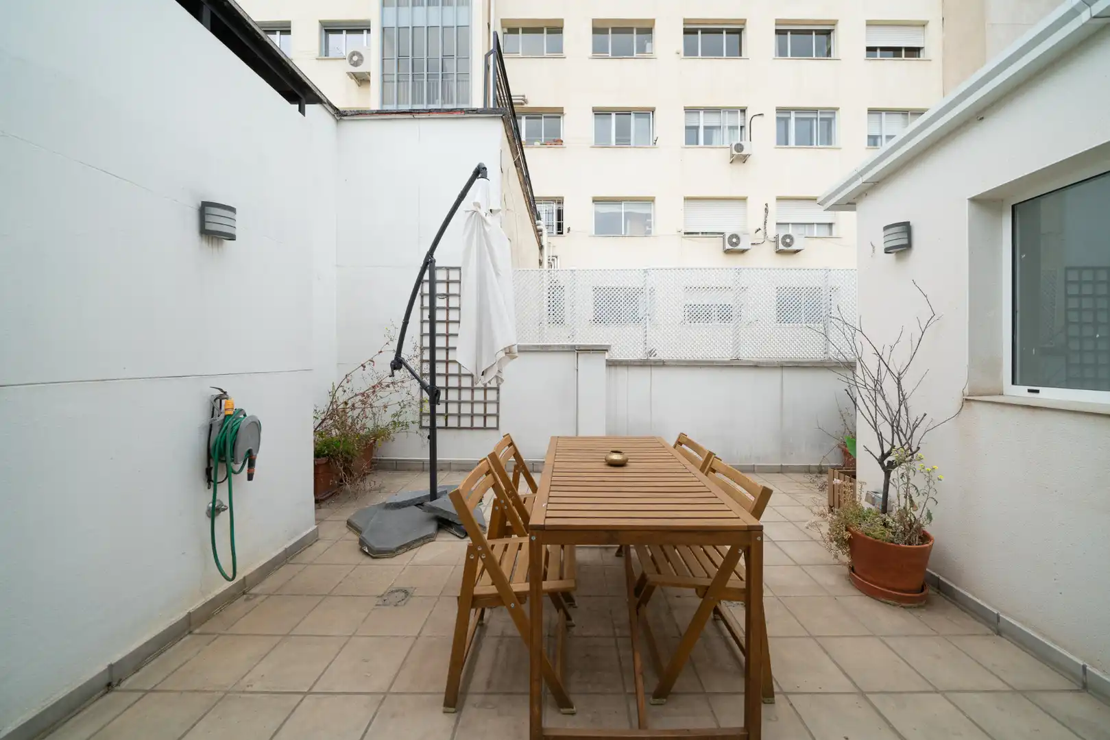 Terrasse von Dachboden zur Miete in Madrid mit Klimaanlage, Heizung und Terrasse