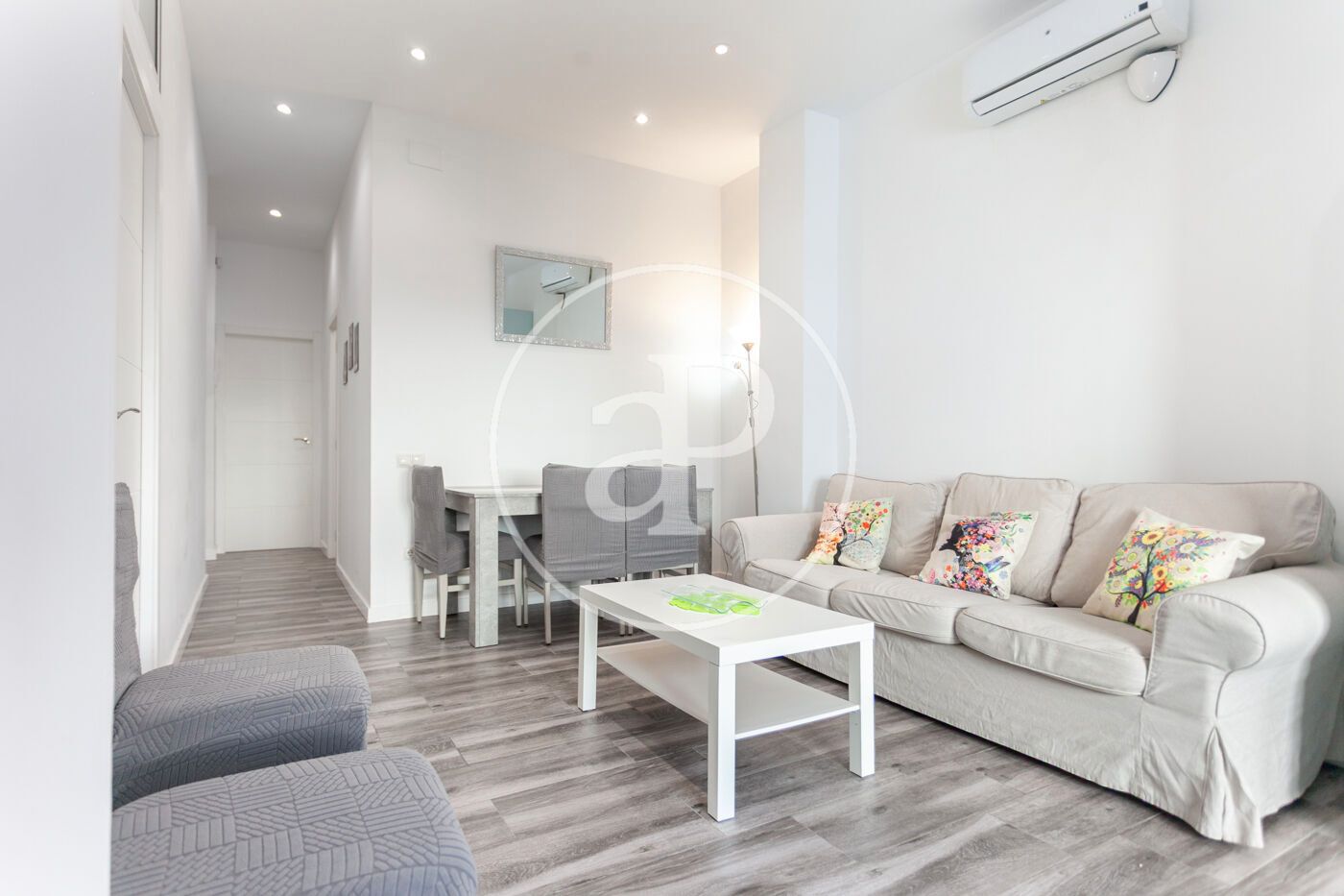 Living room of Flat to rent in  Valencia Capital  with Air Conditioner, Heating and Furnished