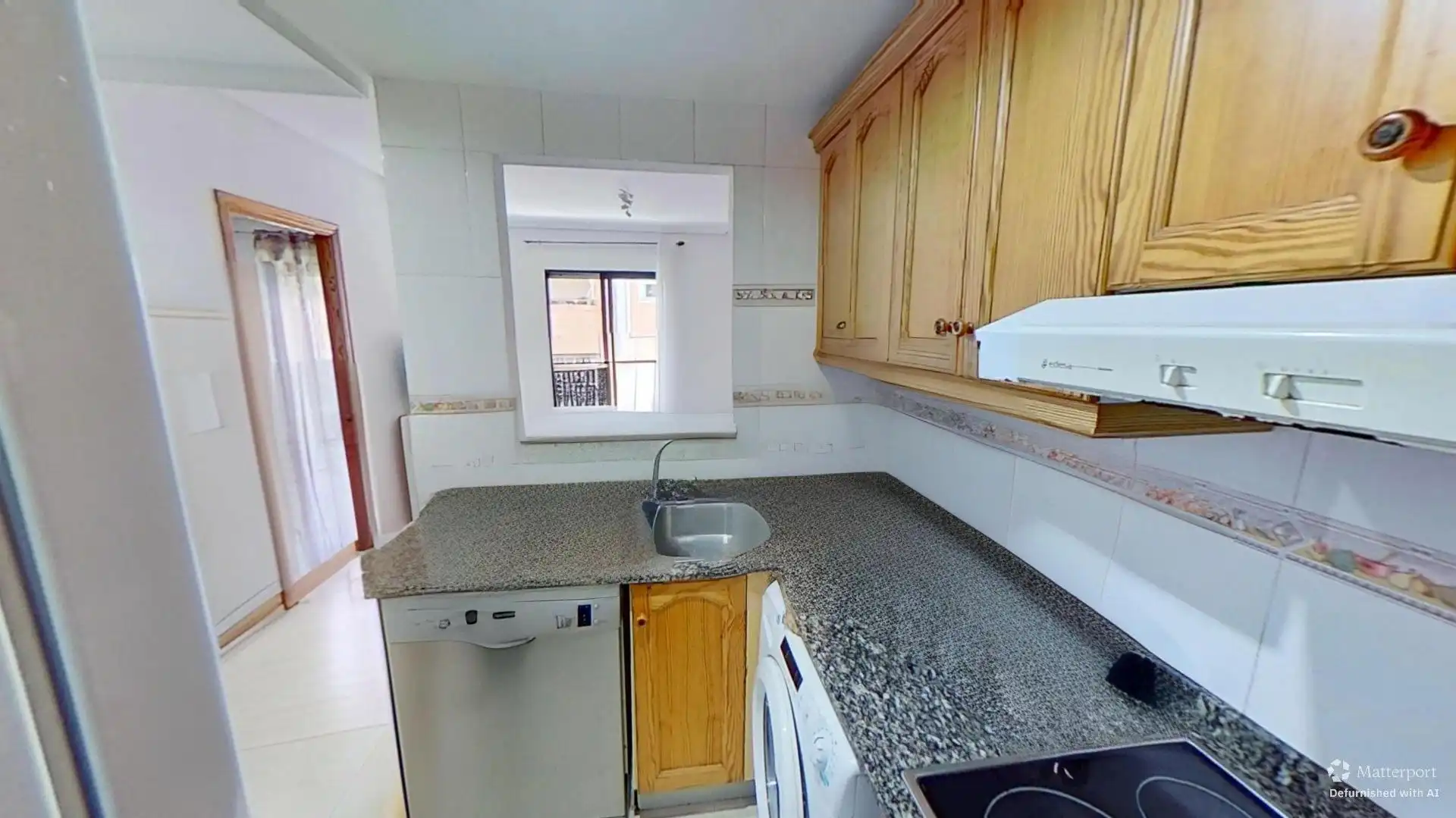 Kitchen of Flat for sale in Alicante / Alacant  with Air Conditioner, Furnished and Balcony