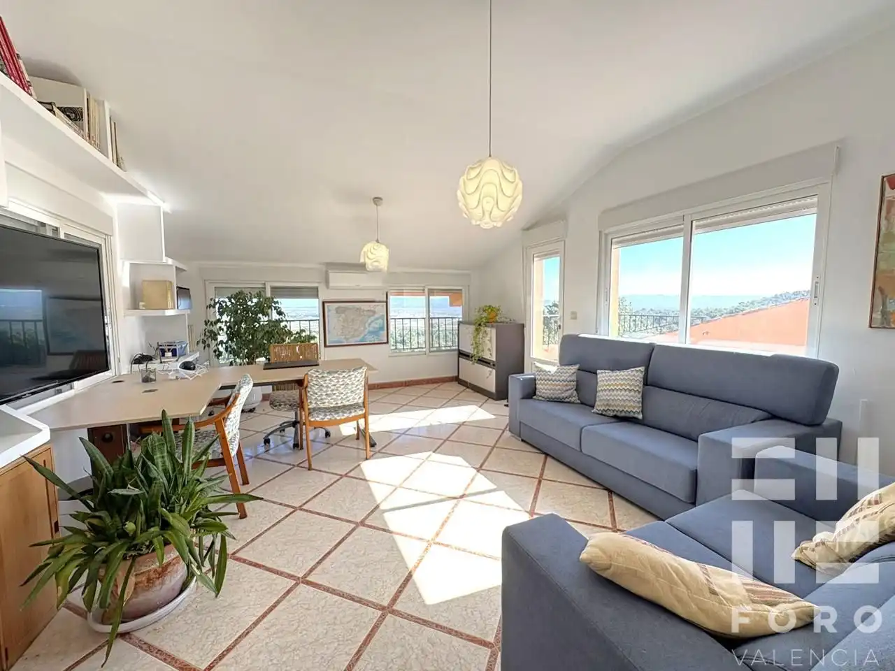 Sala de estar de Casa o chalet en venta en Alberic con Aire acondicionado, Jardín privado y Terraza