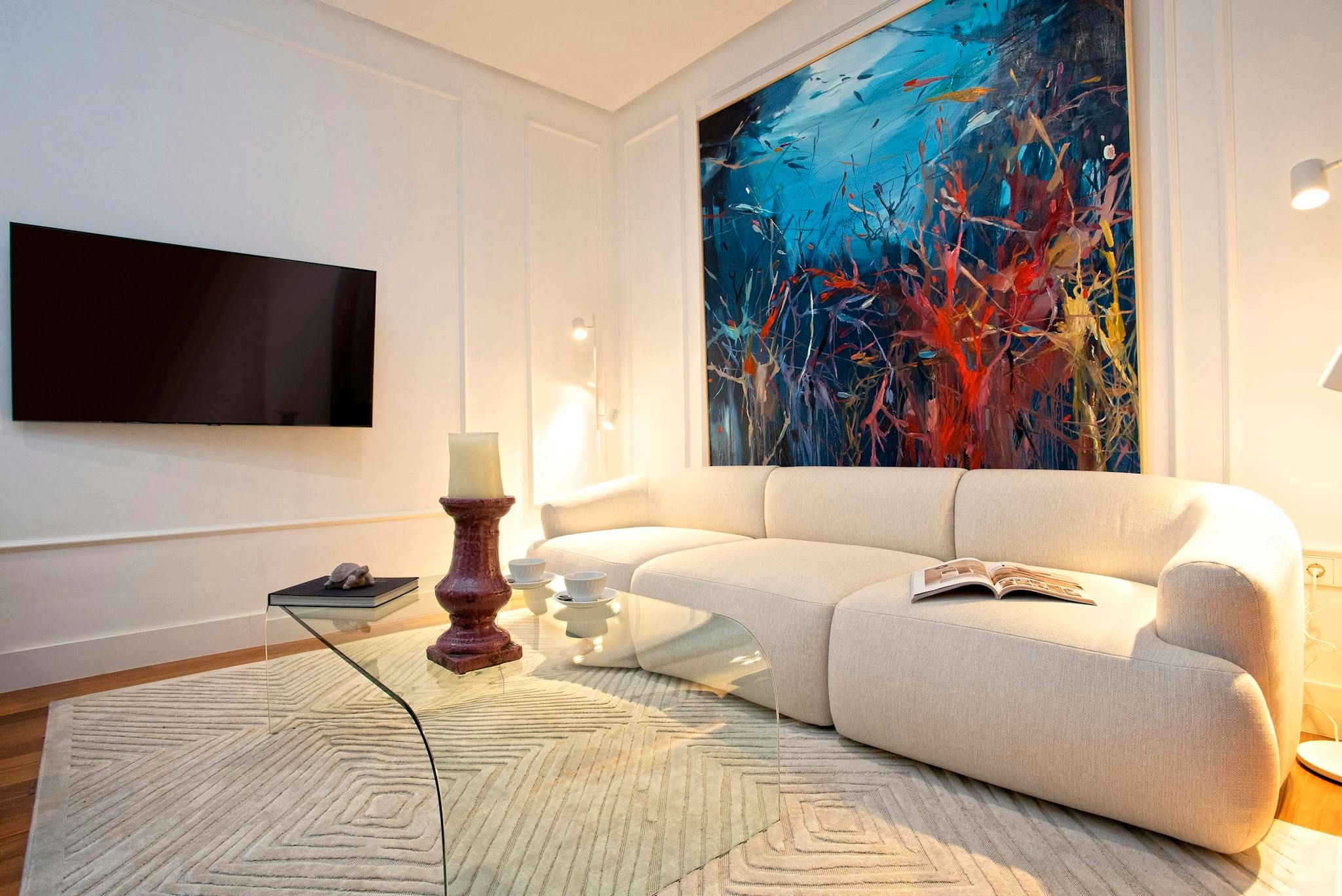 Living room of Flat for rent in  Sevilla Capital  with Air Conditioner, Heating and Washing machine