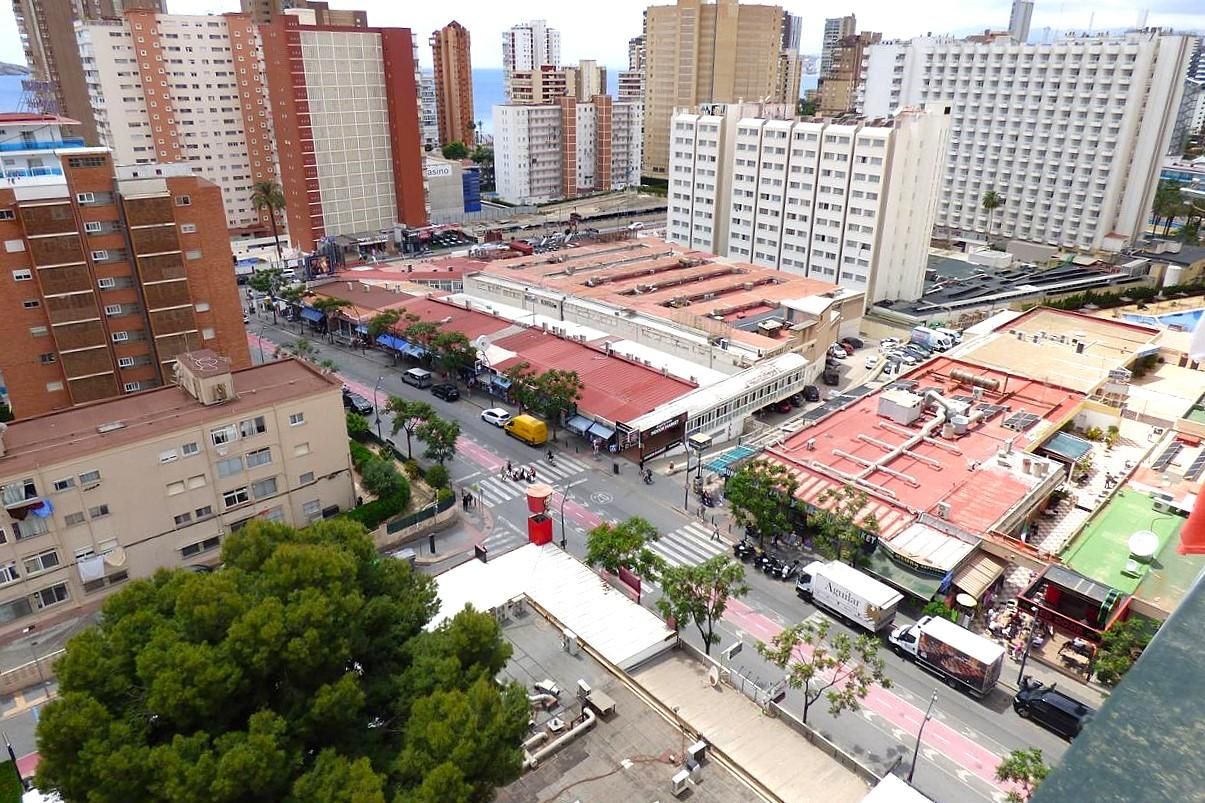 Vista exterior de Apartament en venda en Benidorm amb Jardí privat, Terrassa i Piscina