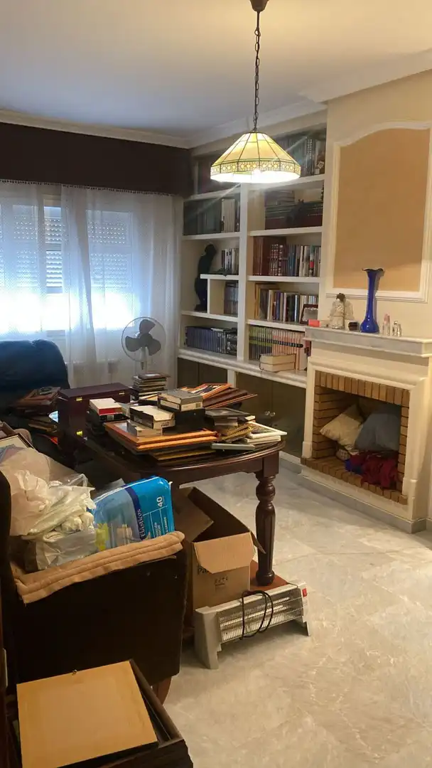 Sala de estar de Casa adosada en venta en Almendralejo con Aire acondicionado, Terraza y Trastero