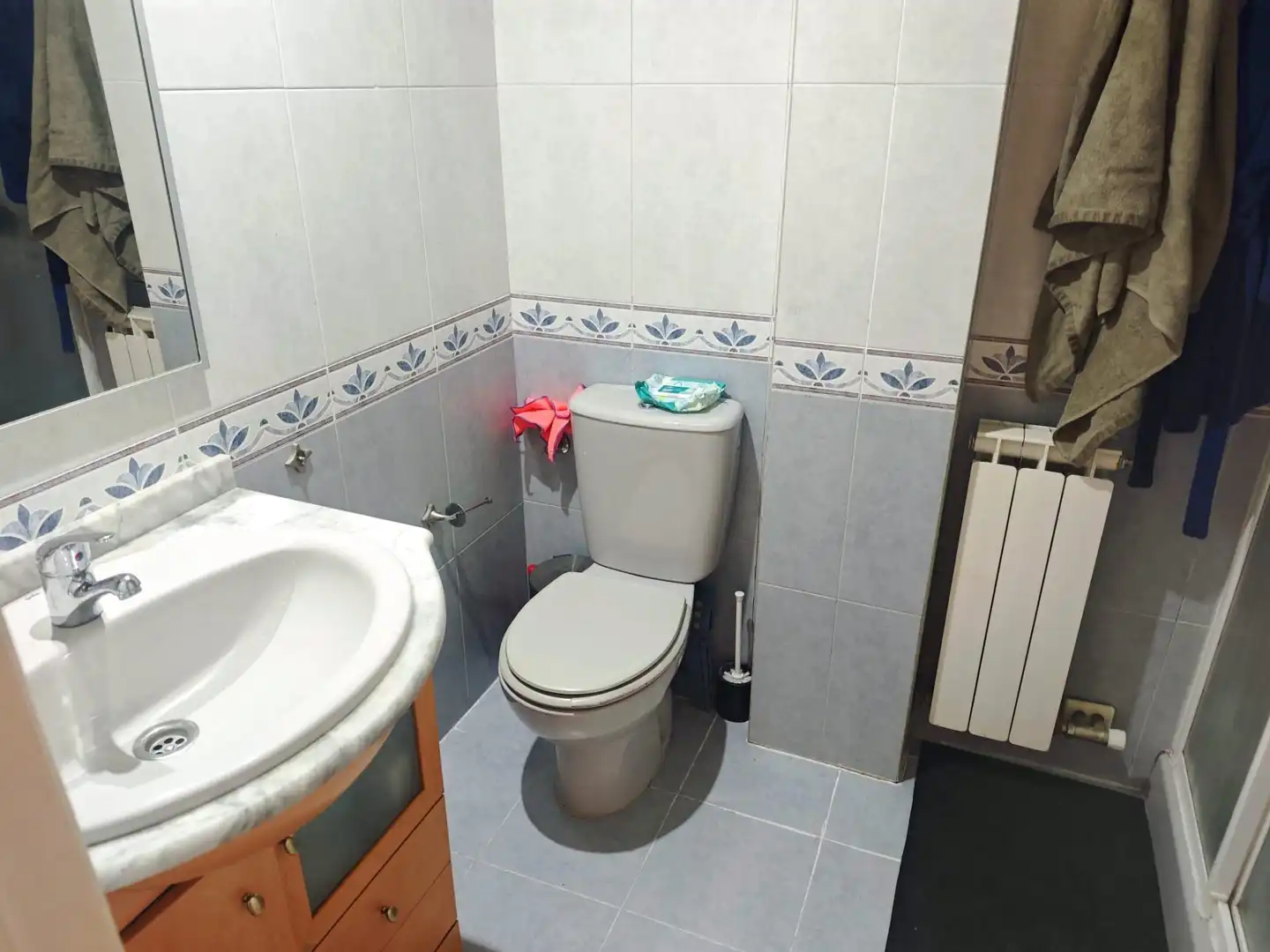 Badezimmer von Wohnung zum Verkauf in Cuarte de Huerva mit Heizung, Terrasse und Abstellraum