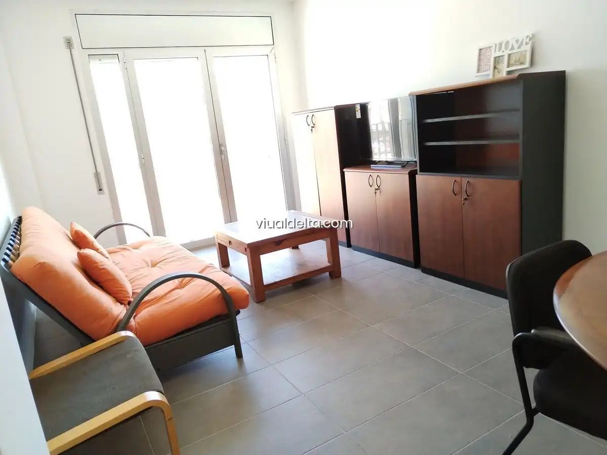 Sala de estar de Apartamento en venta en L'Ampolla con Aire acondicionado, Calefacción y Amueblado