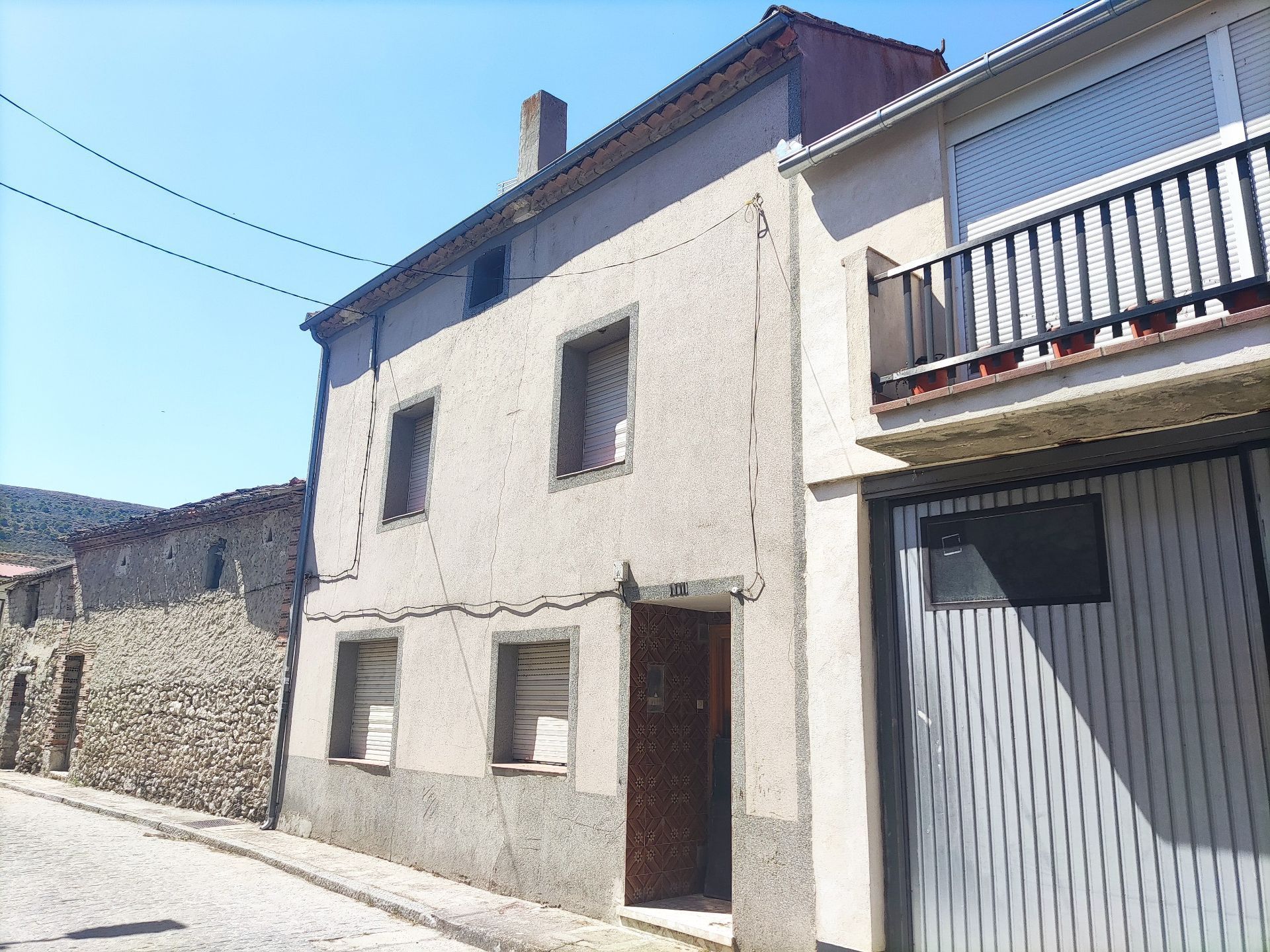 Exterior view of Country house for sale in Vallelado  with Heating