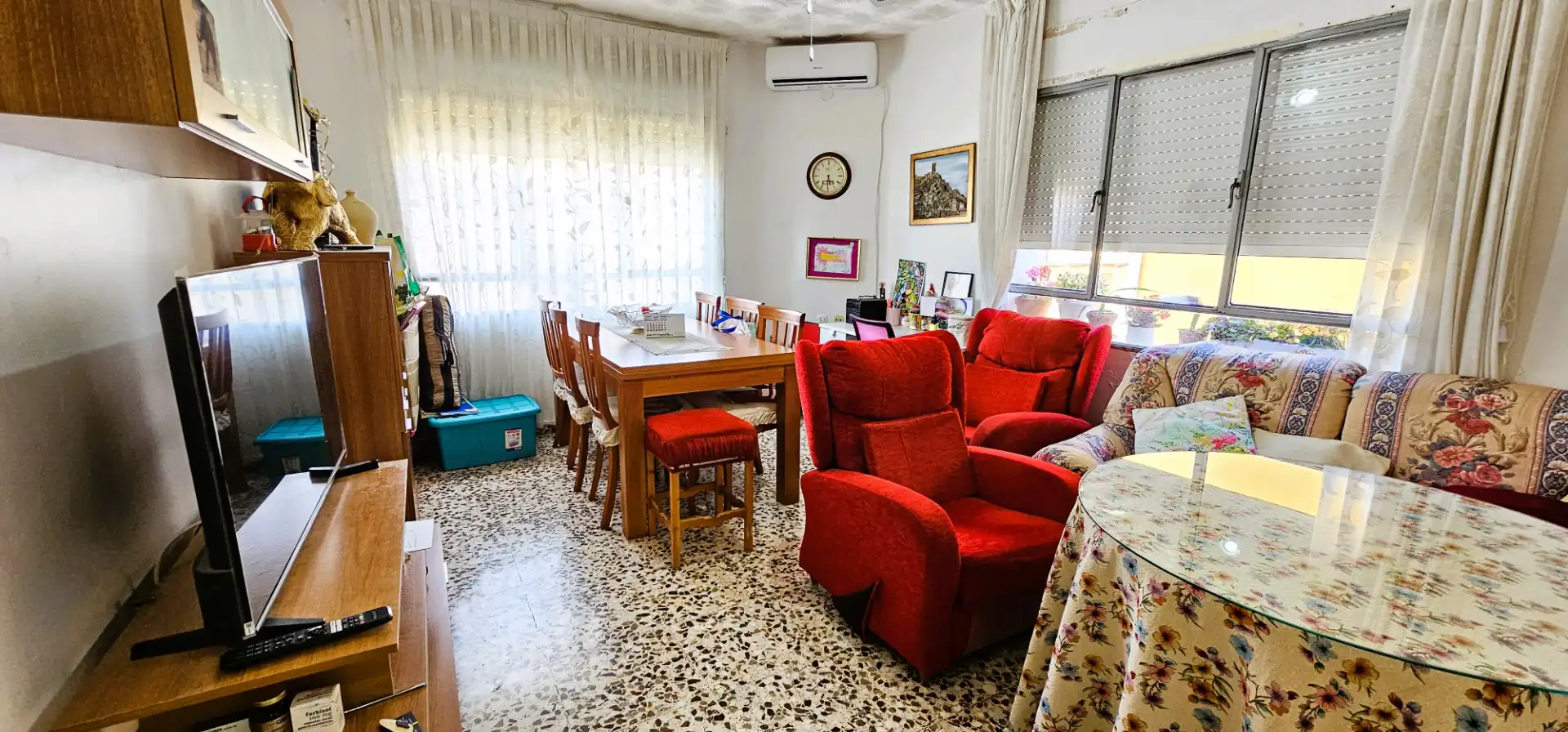 Sala de estar de Piso en venta en Alhama de Murcia con Aire acondicionado, Trastero y Amueblado