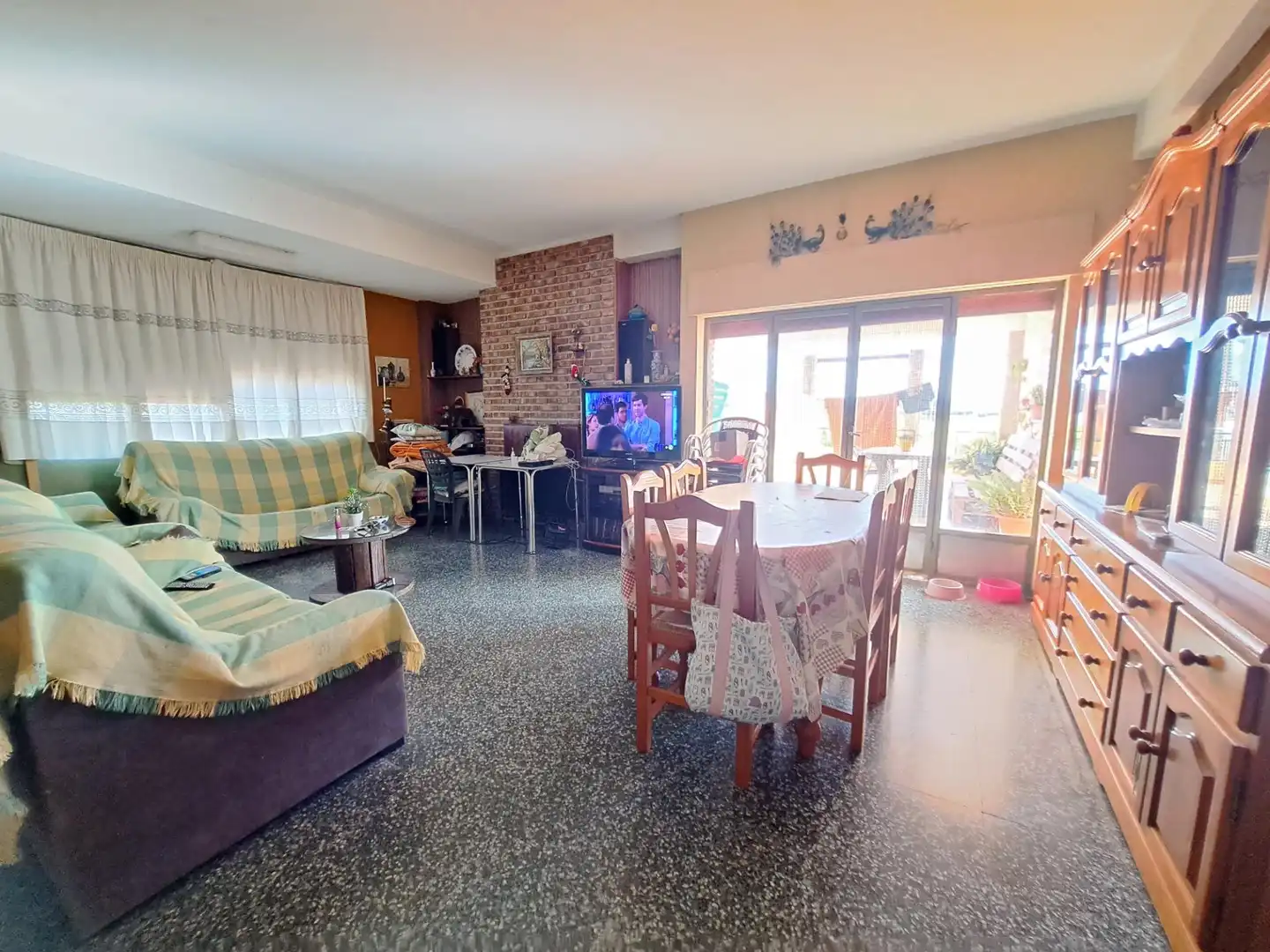 Sala de estar de Finca rústica en venta en La Pobla Llarga con Jardín privado, Terraza y Trastero